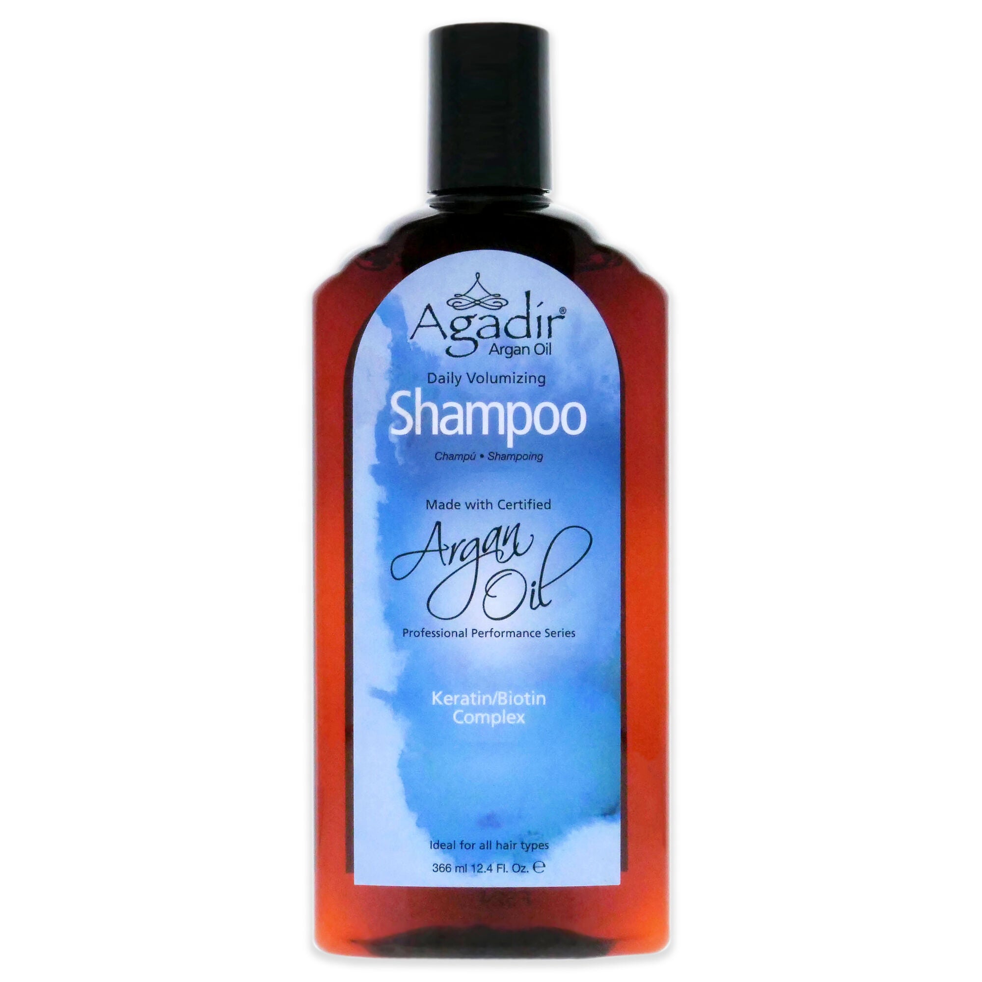 Argan Oil Daily Volumizing Shampoo by Agadir for Unisex - 12.4 oz Shampoo, See Description, hi-res image number 0