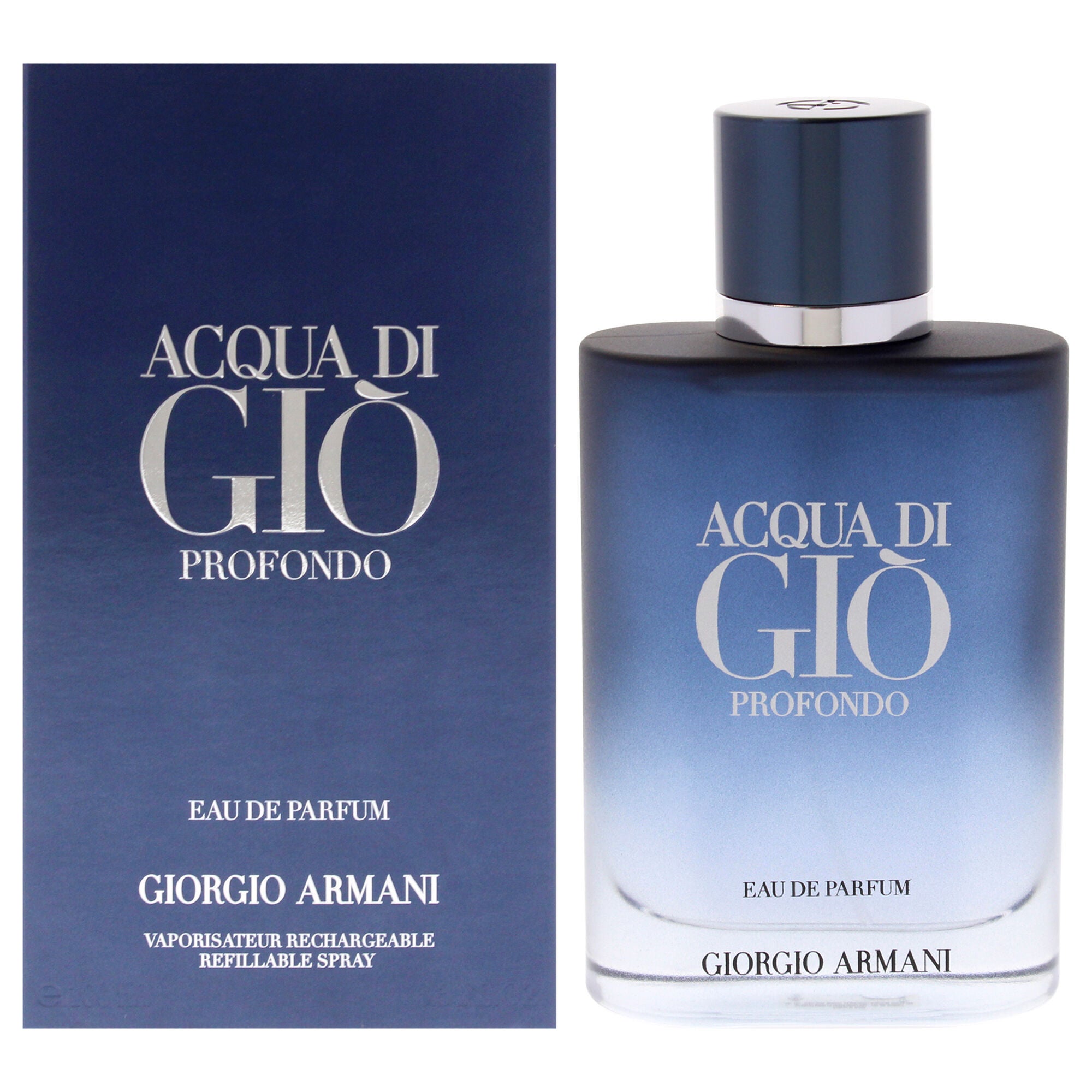 Acqua Di Gio Profondo by Giorgio Armani for Men - 3.3 oz EDP Spray, Clear, hi-res image number 0