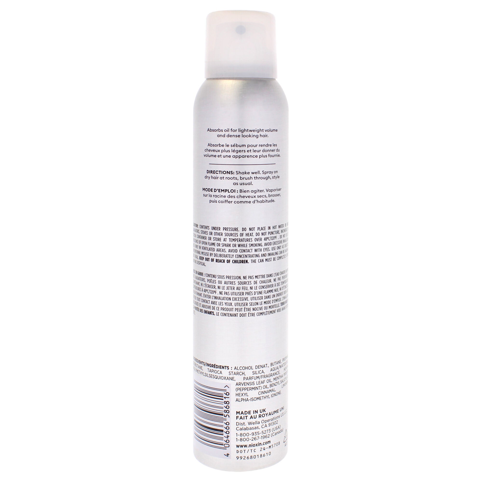 Density Defend Volumizing Dry Shampoo by Nioxin for Unisex - 4.2 oz Dry Shampoo, Clear, alternate image number 2