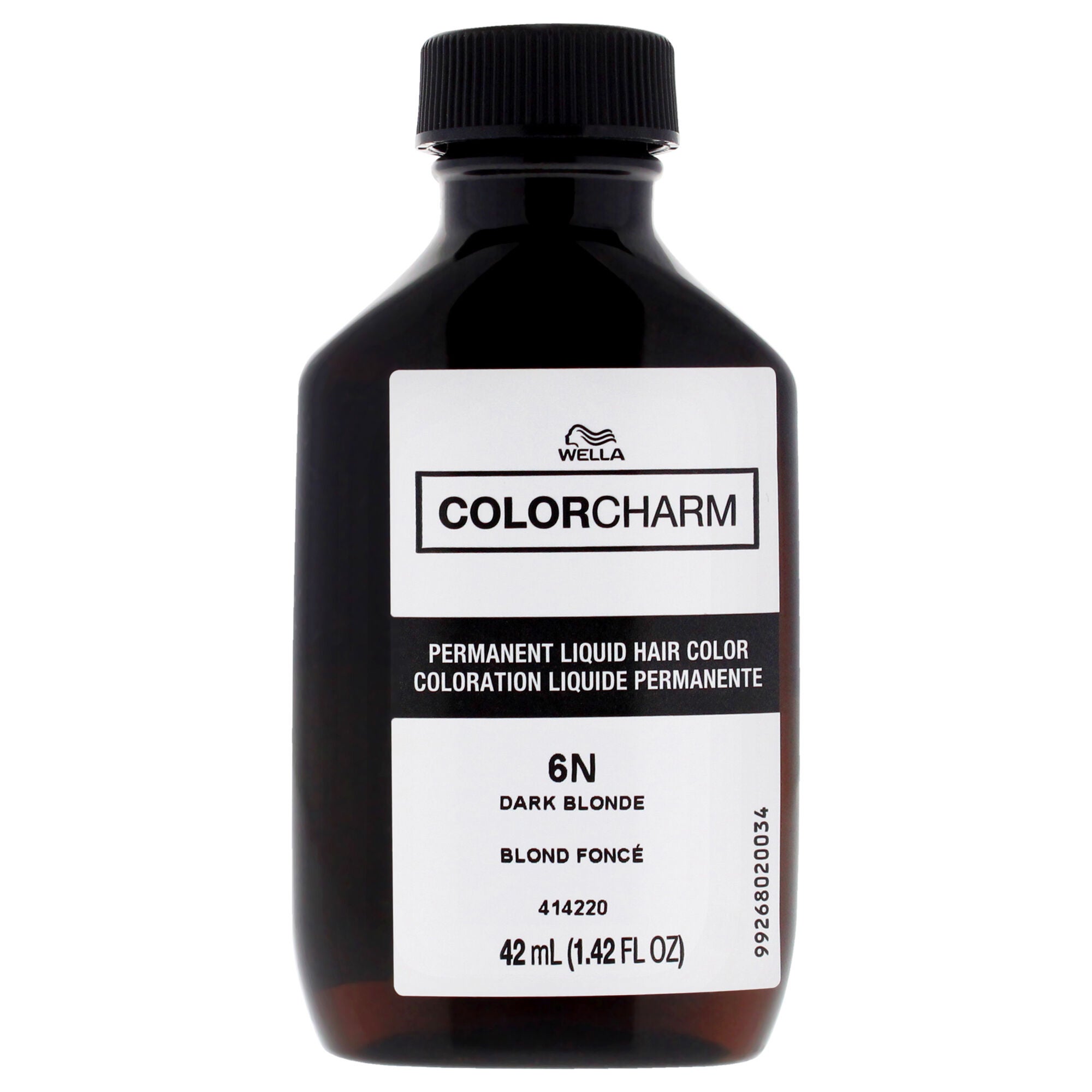 Color Charm Permanent Liquid Hair Color - 6N Dark Blonde by Wella for Unisex - 1.42 oz Hair Color, See Description, alternate image number 4