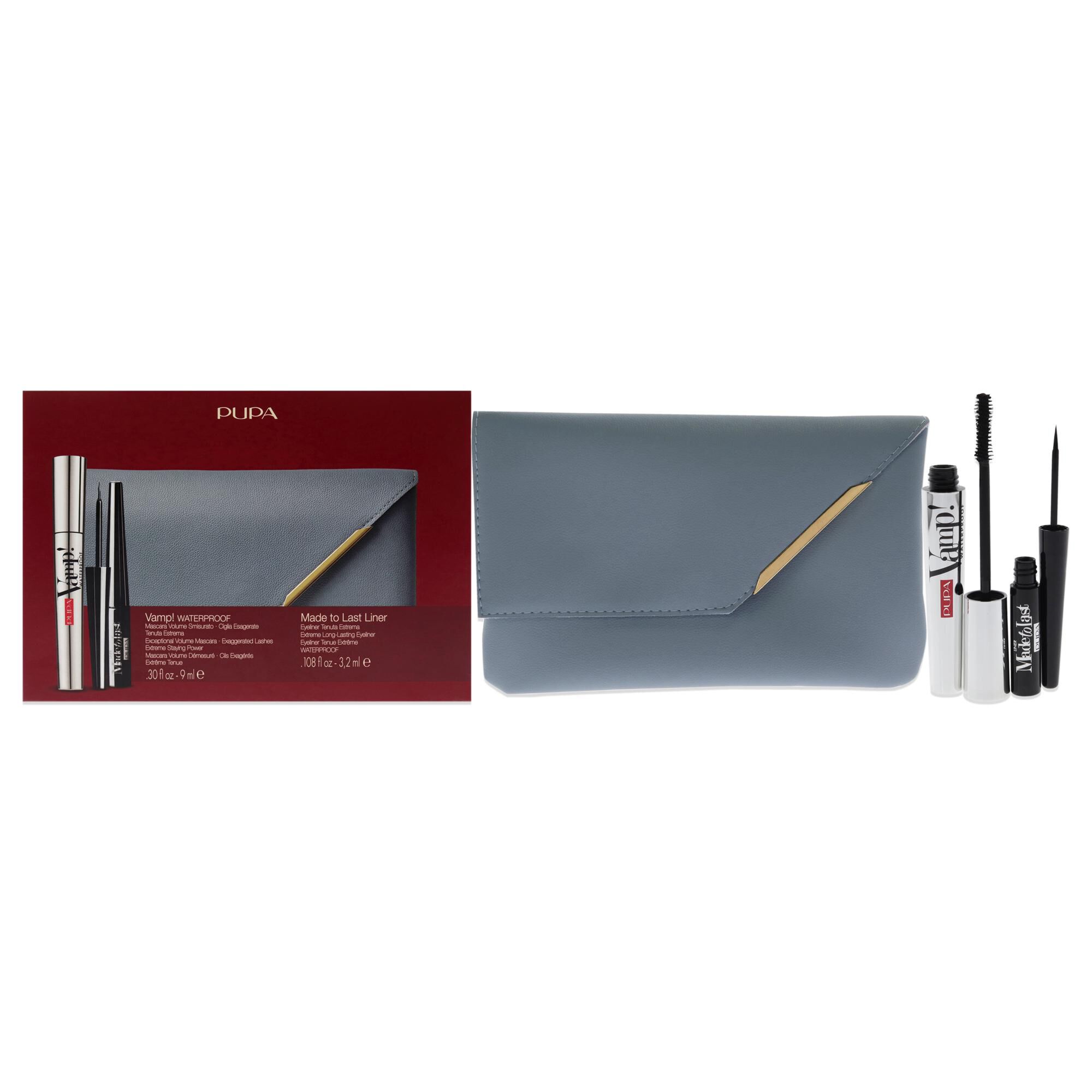 Vamp! Mascara Waterproof and Made to Last Liner Set by Pupa Milano for Women - 3 Pc Set, See Description, hi-res image number 0
