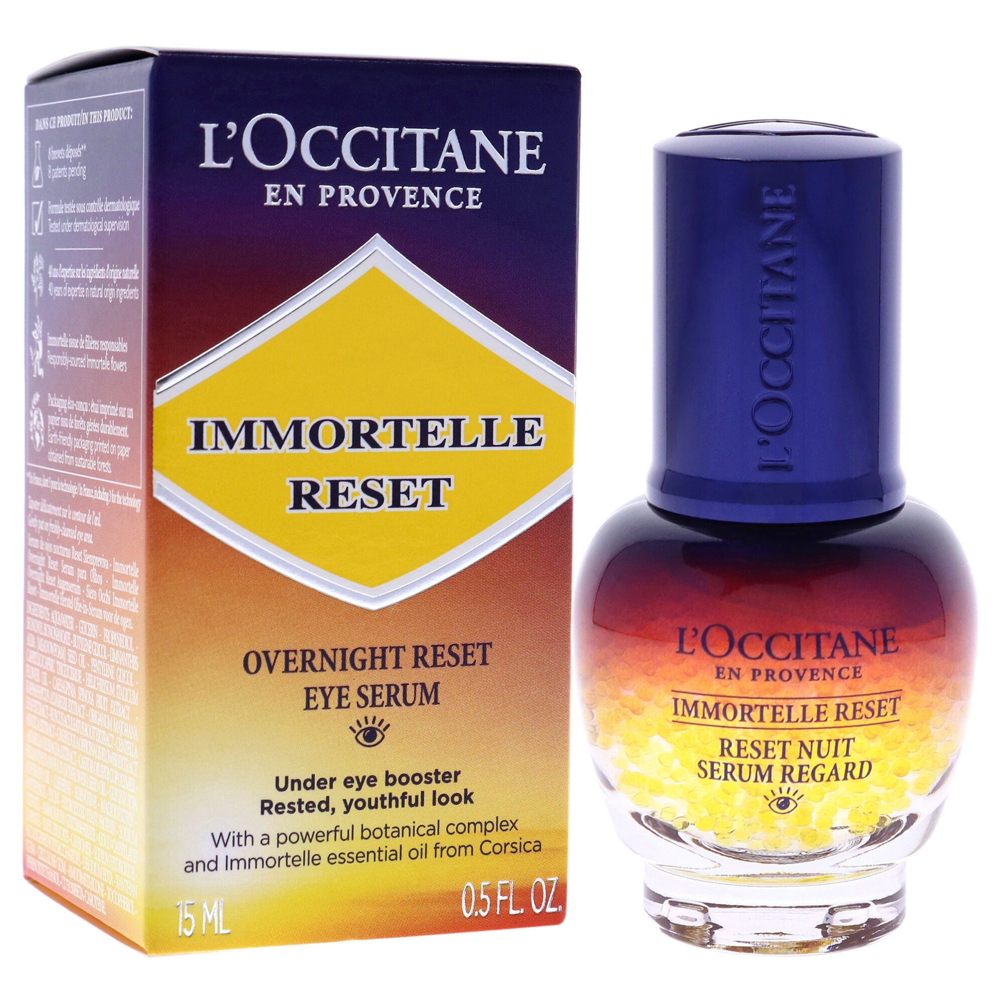Immortelle Overnight Reset Eye Serum by LOccitane for Women - 0.5 oz Serum, See Description, alternate image number 4