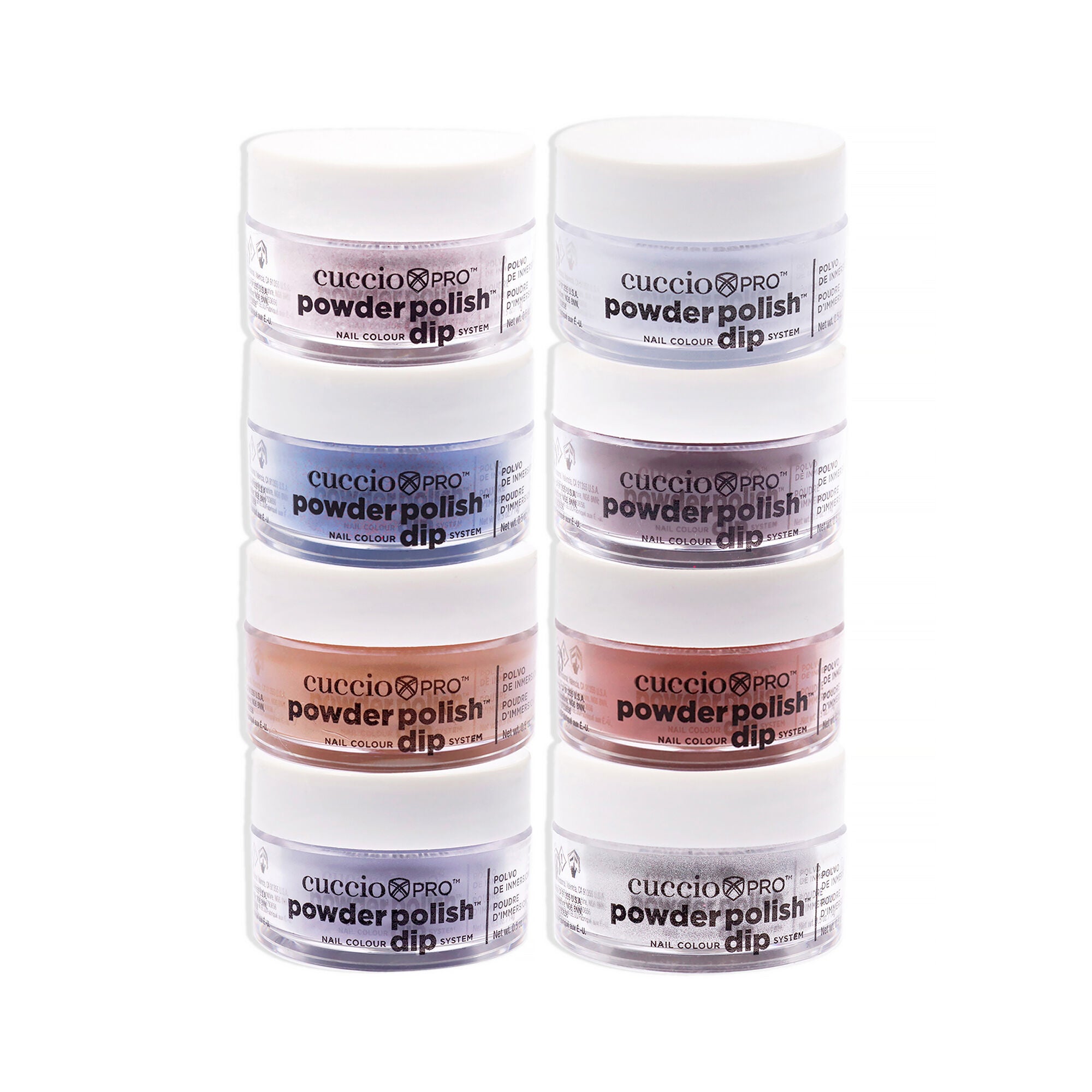 Pro Powder Polish Nail Colour Dip System - Urban Nites by Cuccio Colour for Women - 8 Pc Set, See Description, alternate image number 1