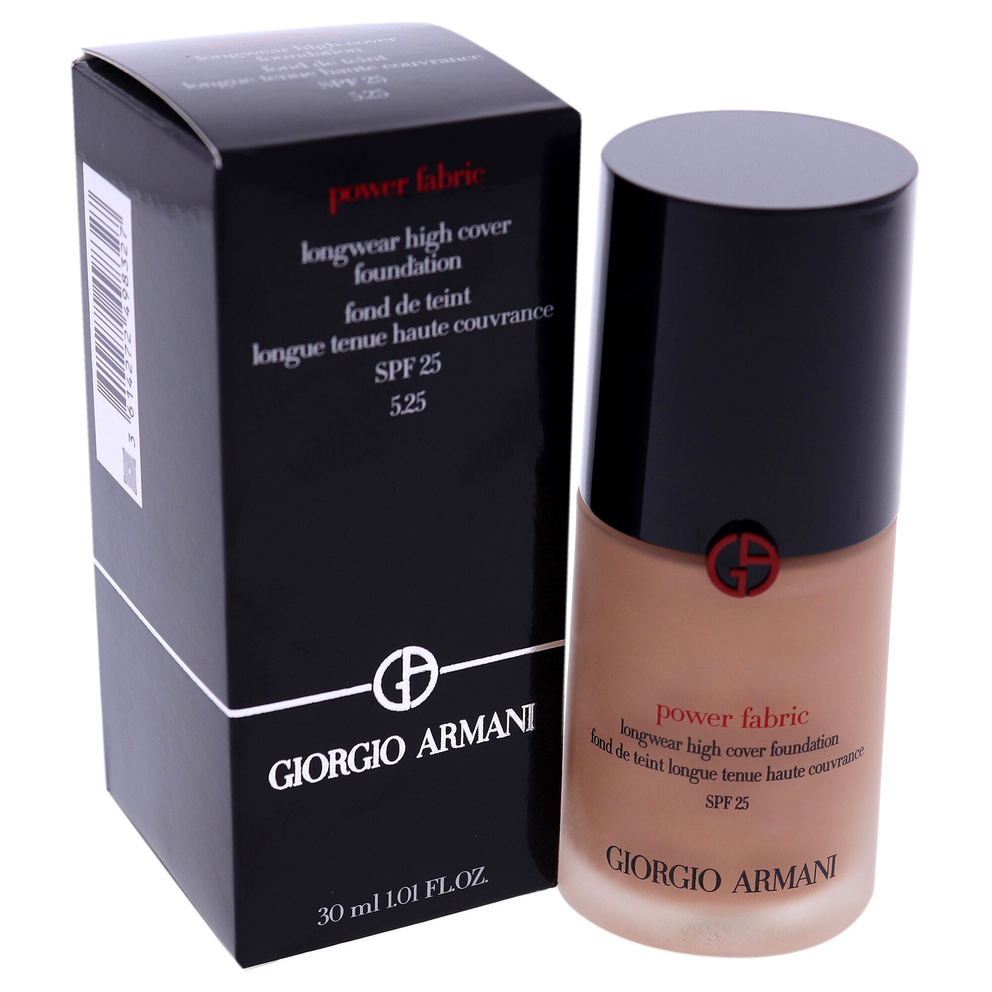 Power Fabric Longwear High Cover Foundation SPF 25 - 5.25 by Giorgio Armani for Women - 1 oz Foundation, , alternate image number 7