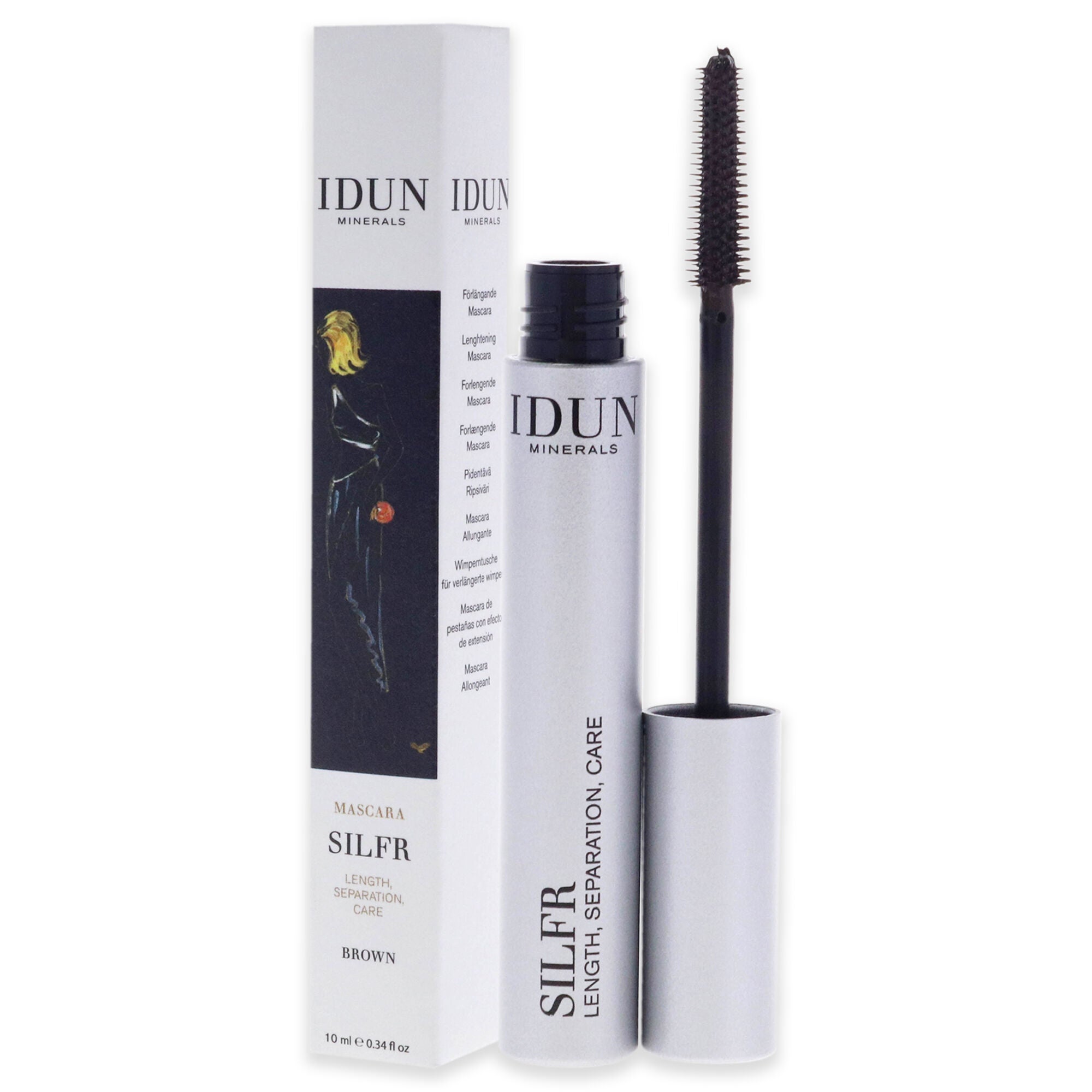 Silfr Lengthening Mascara - 012 Brown by Idun Minerals for Women - 0.34 oz Mascara, See Description, alternate image number 3