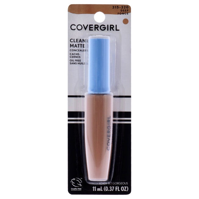 Clean Matte Liquid Concealer - 315-320 Deep Fonce by CoverGirl for Women - 0.37 oz Concealer, See Description, hi-res image number 0