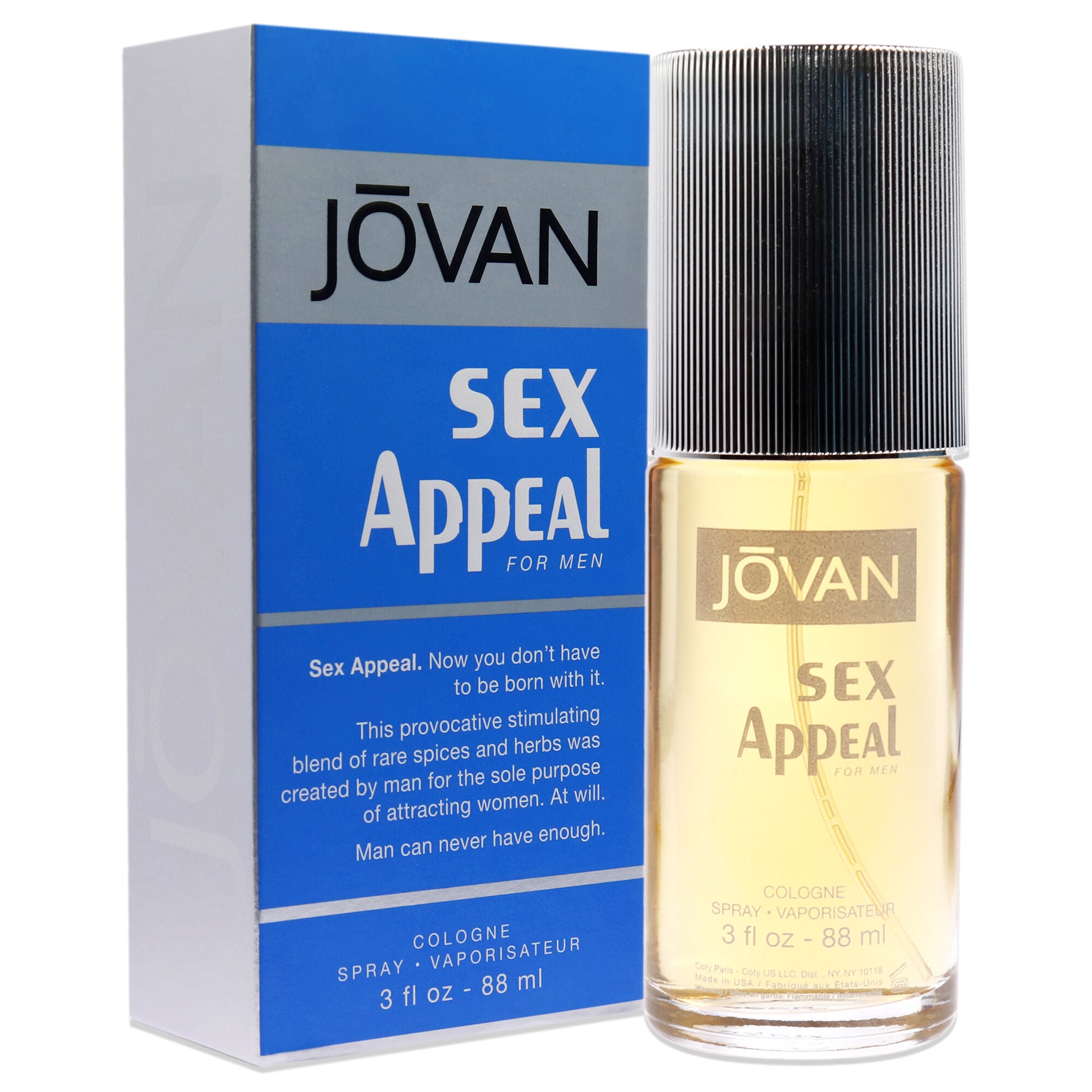 Jovan Sex Appeal by Jovan for Men - 3 oz Cologne Spray, See Description, alternate image number 1