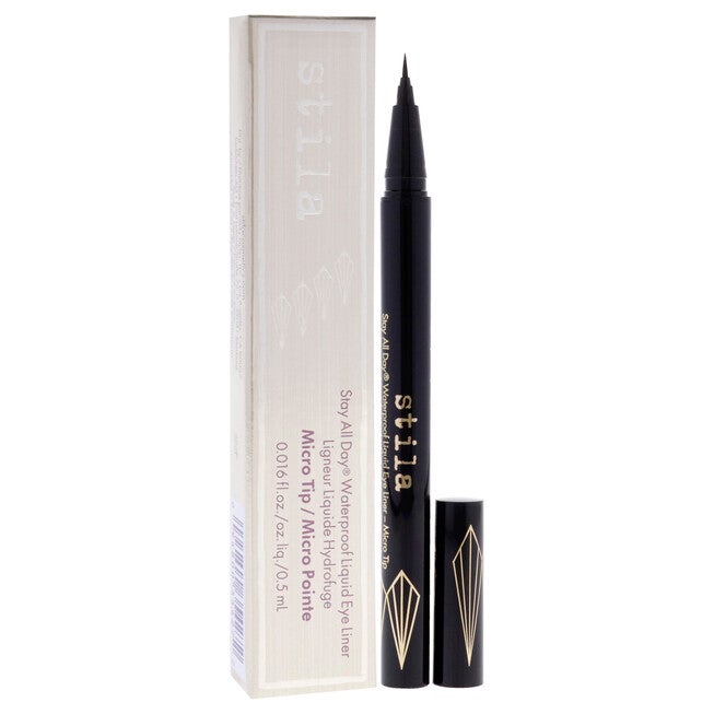 Stay All Day Waterproof Liquid Eye Liner Micro Tip - Intense Black by Stila for Women - 0.016 oz Eyeliner, , alternate image number null