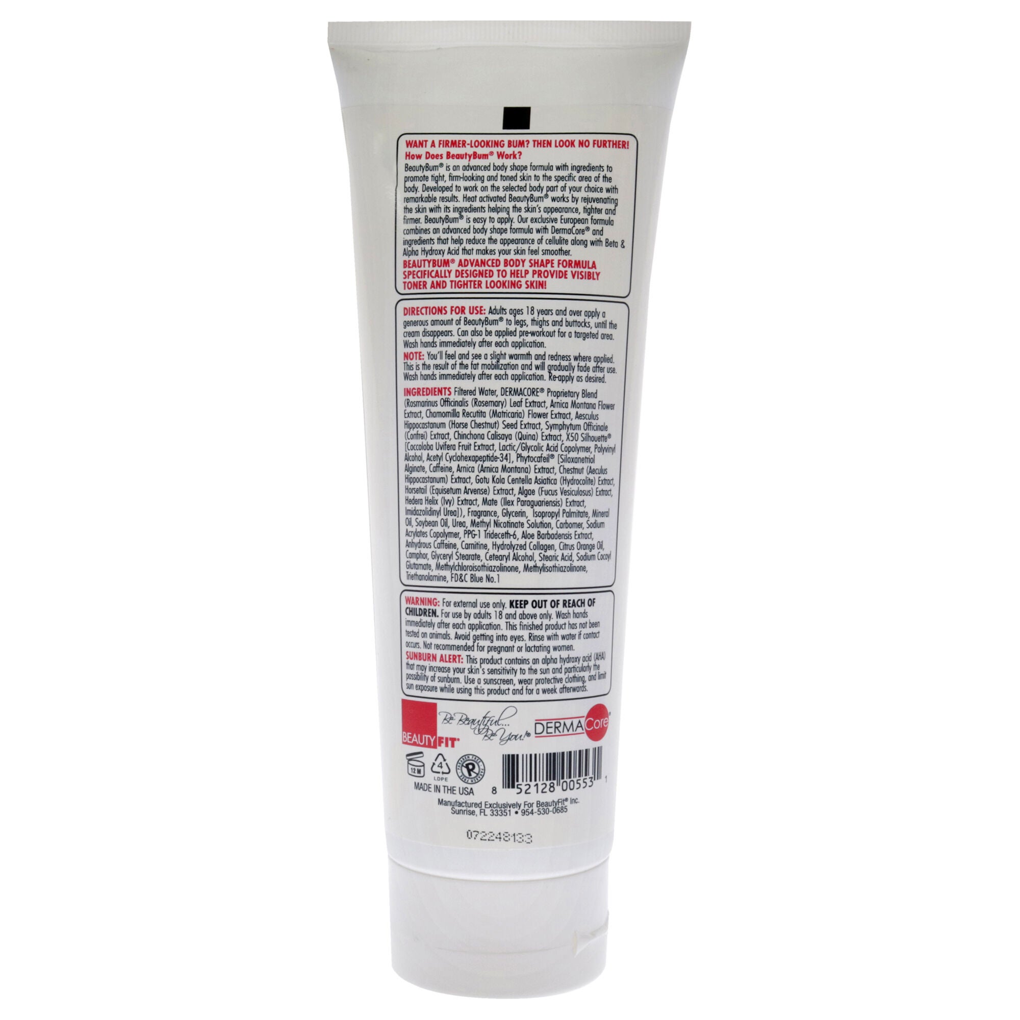 BeautyBum Revolutionary Body Shape Formula Tube - Vanilla Shuga by BeautyFit for Women - 8 oz Lotion, See Description, alternate image number 3