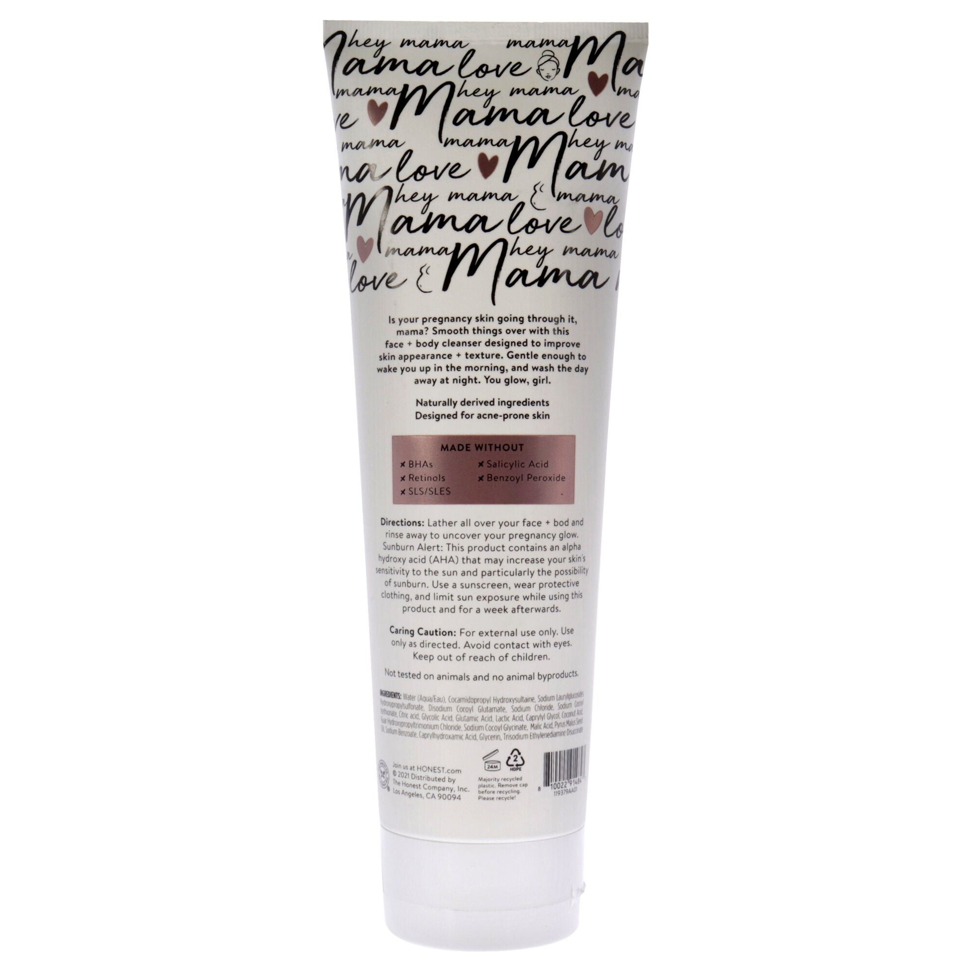 Mamas Gotta Glow Face plus Body Wash by Honest for Women - 8 oz Body Wash, , alternate image number 3