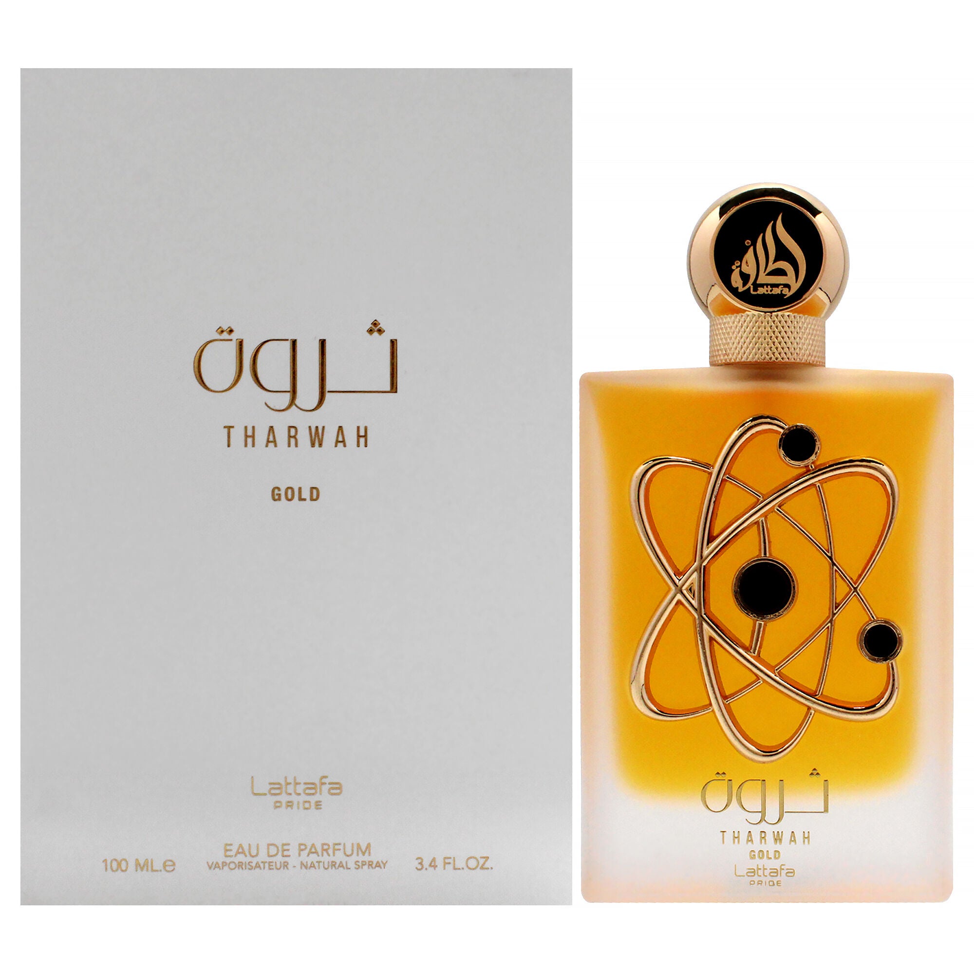 Pride - Tharwah Gold by Lattafa for Women - 3.4 oz EDP Spray, Clear, hi-res image number 0