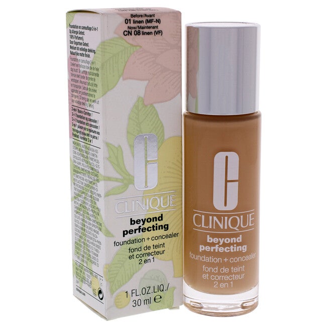 Beyond Perfecting Foundation Plus Concealer - 08 Linen by Clinique for Women - 1 oz Makeup, , alternate image number null