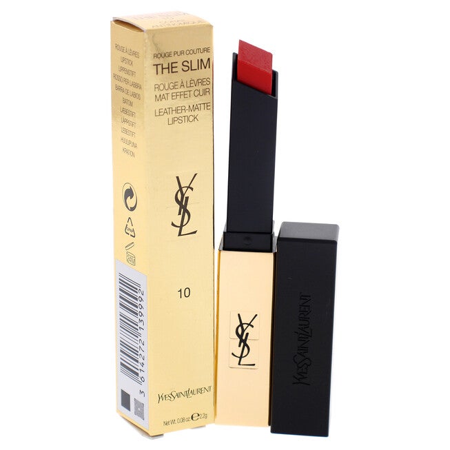Rouge Pur Couture The Slim Matte Lipstick - 10 Corail Antinomique by Yves Saint Laurent for Women - 0.08 oz Lipstick, NA, alternate image number null