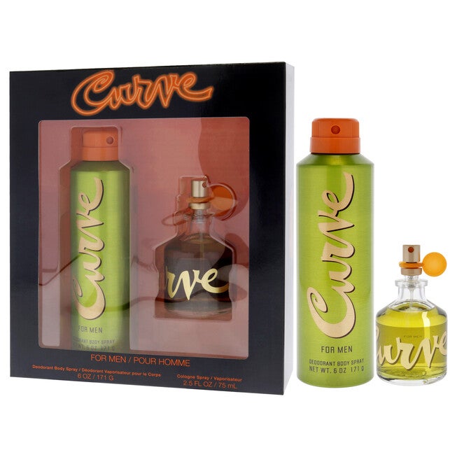 Curve by Liz Claiborne for Men - 2 Pc Gift Set 2.5oz Cologne Spray, 6oz Deodorant Body Spray, , alternate image number null