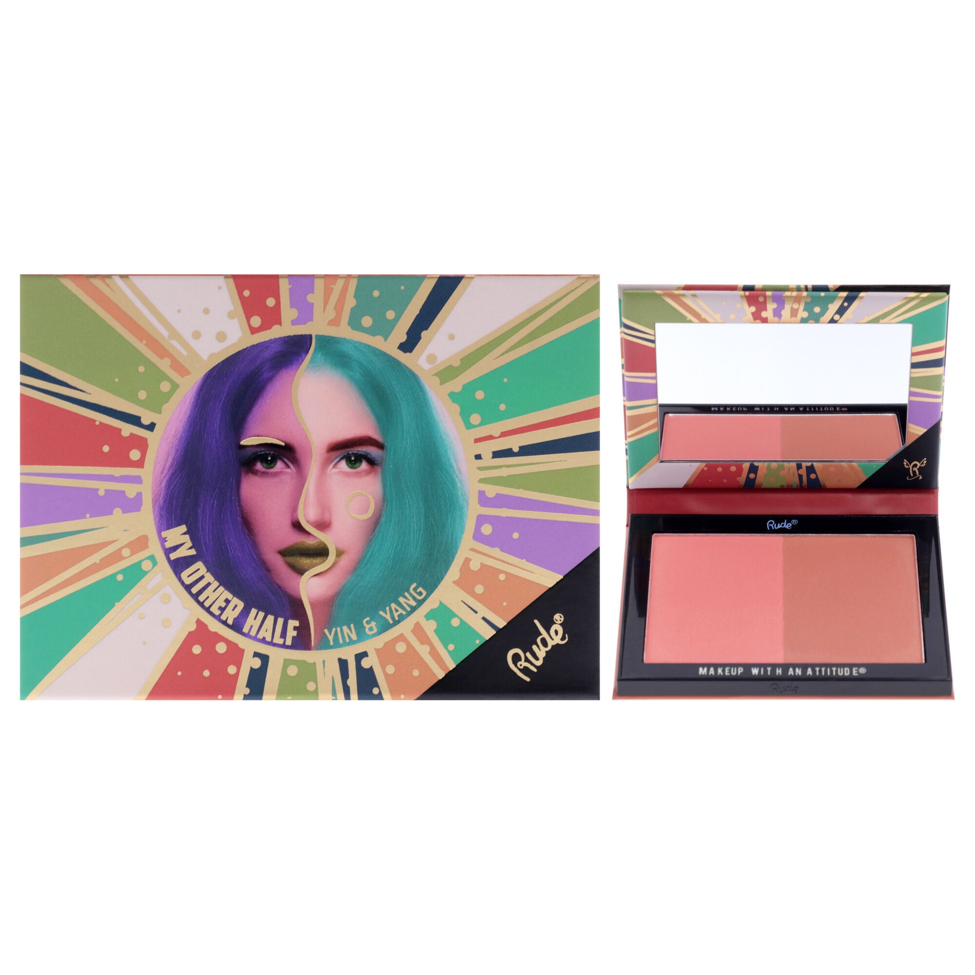 My Other Half Duo Shade Face Palette - Yin and Yang by Rude Cosmetics ...