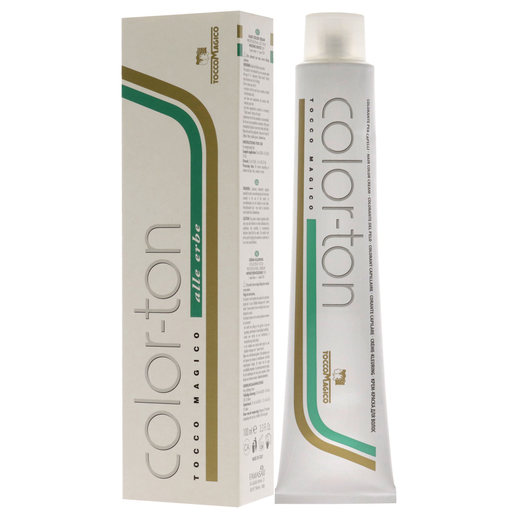 Color-Ton Permanent Hair Color - 7RR-7.44 Blond Copper Copper by Tocco Magico for Unisex - 3.3 oz Hair Color, See Description, alternate image number 3