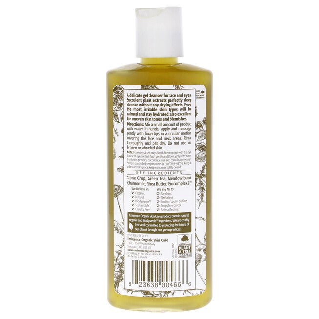 Stone Crop Gel Wash by Eminence for Unisex - 4.2 oz Cleanser, See Description, alternate image number null