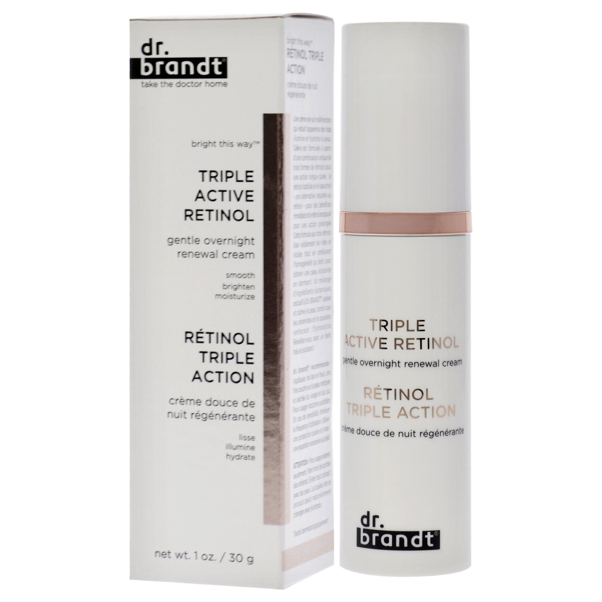 Triple Active Retinol Gentle Overnight Renewal Cream by Dr. Brandt for Women - 1 oz Cream, , alternate image number 7