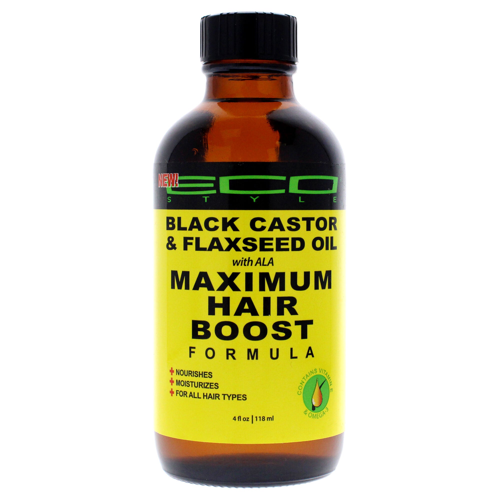 Eco Style Maximum Hair Growth Oil - Black Castor And Flaxseed by Ecoco for Unisex - 4 oz Oil, , alternate image number 3
