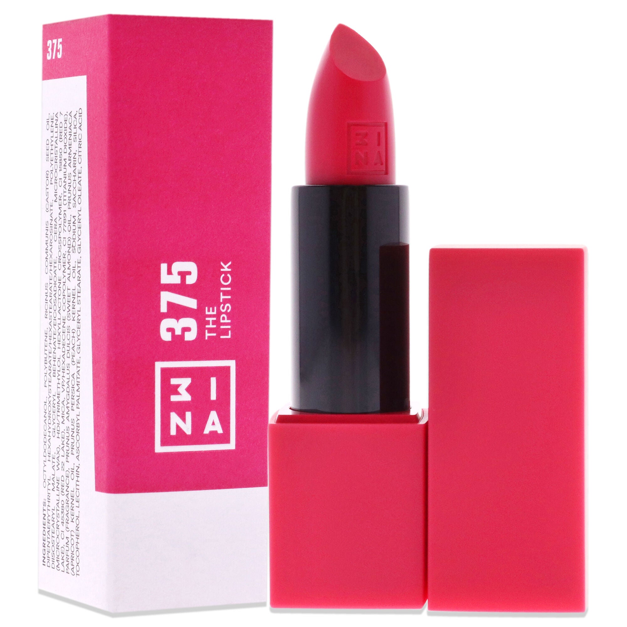 The Lipstick - 375 Shiny Electric Pink by 3INA for Women - 0.11 oz Lipstick, , alternate image number 6