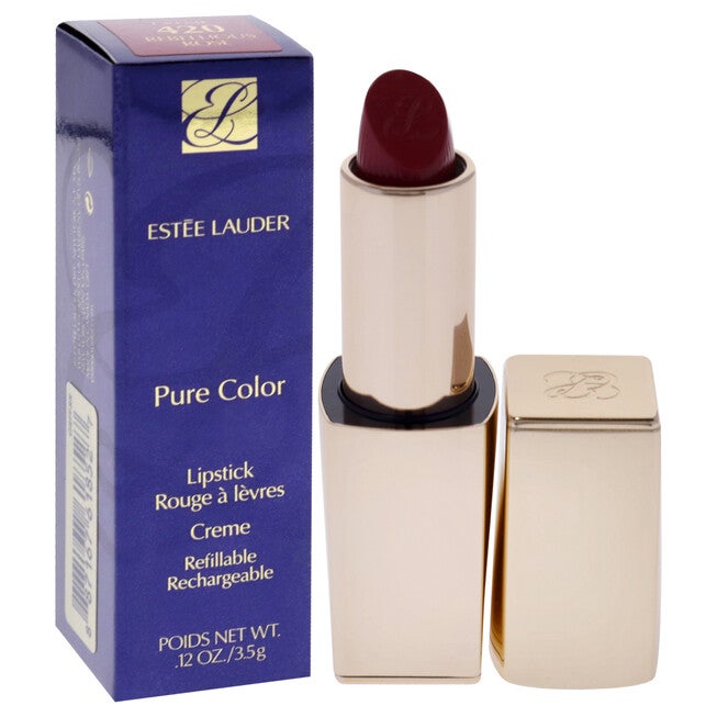 Pure Color Creme Lipstick - 420 Rebellious Rose by Estee Lauder for Women - 0.12 oz Lipstick (Refillable), , alternate image number null