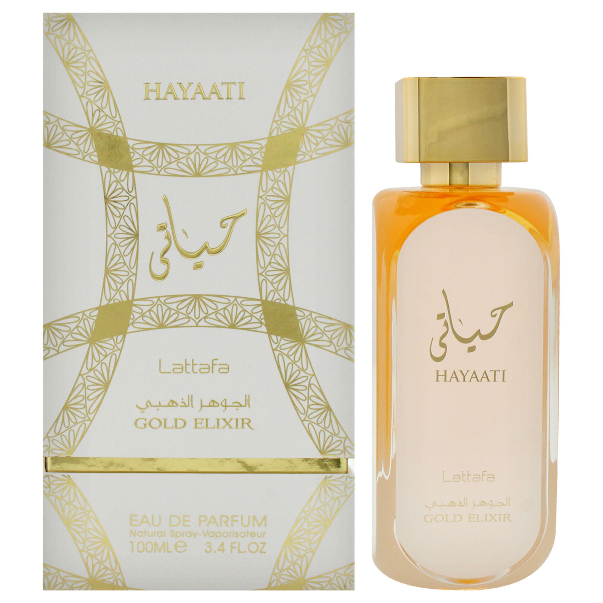 Hayaati Gold Elixir by Lattafa for Women - 3.4 oz EDP Spray | King Size