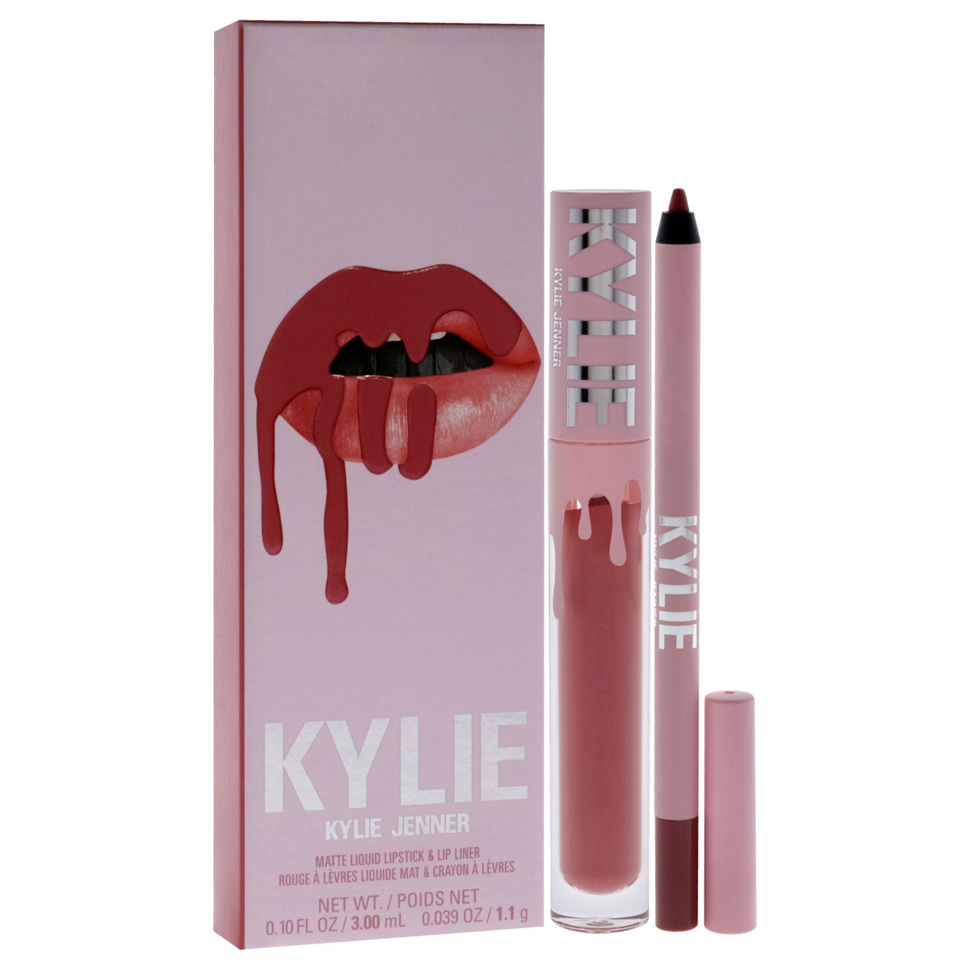 Matte Lip Kit - 704 Sweater Weather by Kylie Cosmetics for Women - 2 Pc 0.10oz Matte Liquid Lipstick, 0.039oz Lip Liner, See Description, alternate image number 1