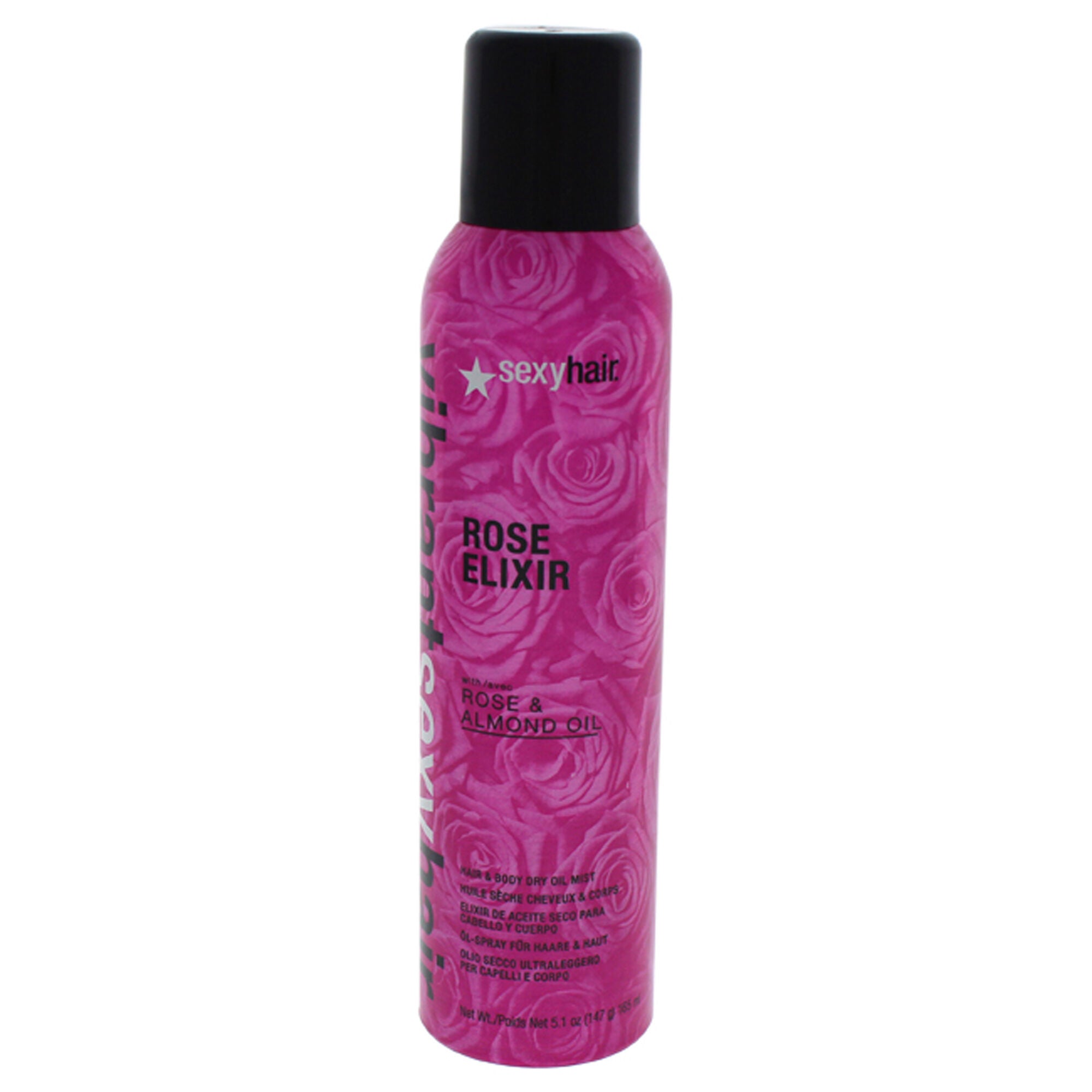 Vibrant Sexy Hair Rose Elixir Hair Body Dry Oil Mist by Sexy Hair for Unisex - 5.1 oz Spray, See Description, hi-res image number 0