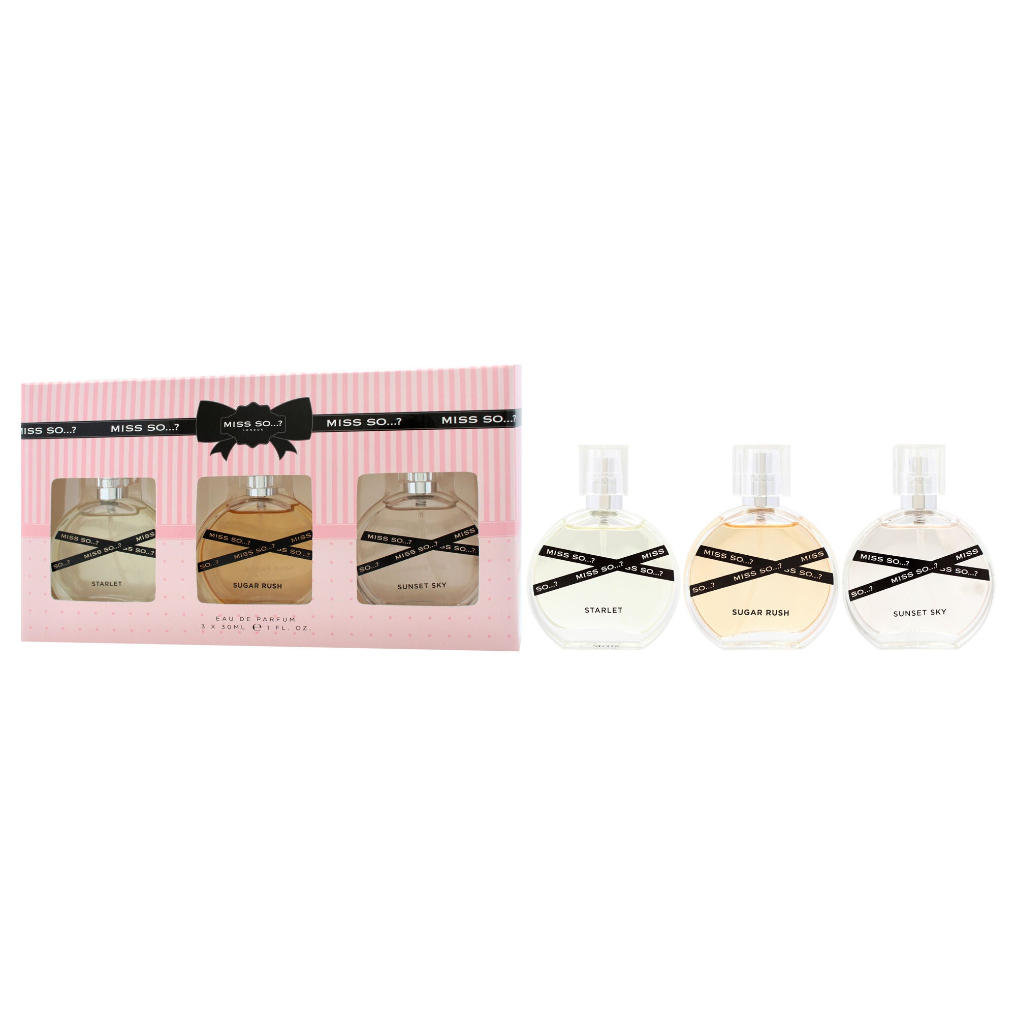 Miss So Set by So?? for Women - 3 Pc Gift Set 1oz Starlet EDP Spray, 1oz Sugar Rush EDP Spray, 1oz Sunset Sky EDP Spray, See Description, alternate image number 3