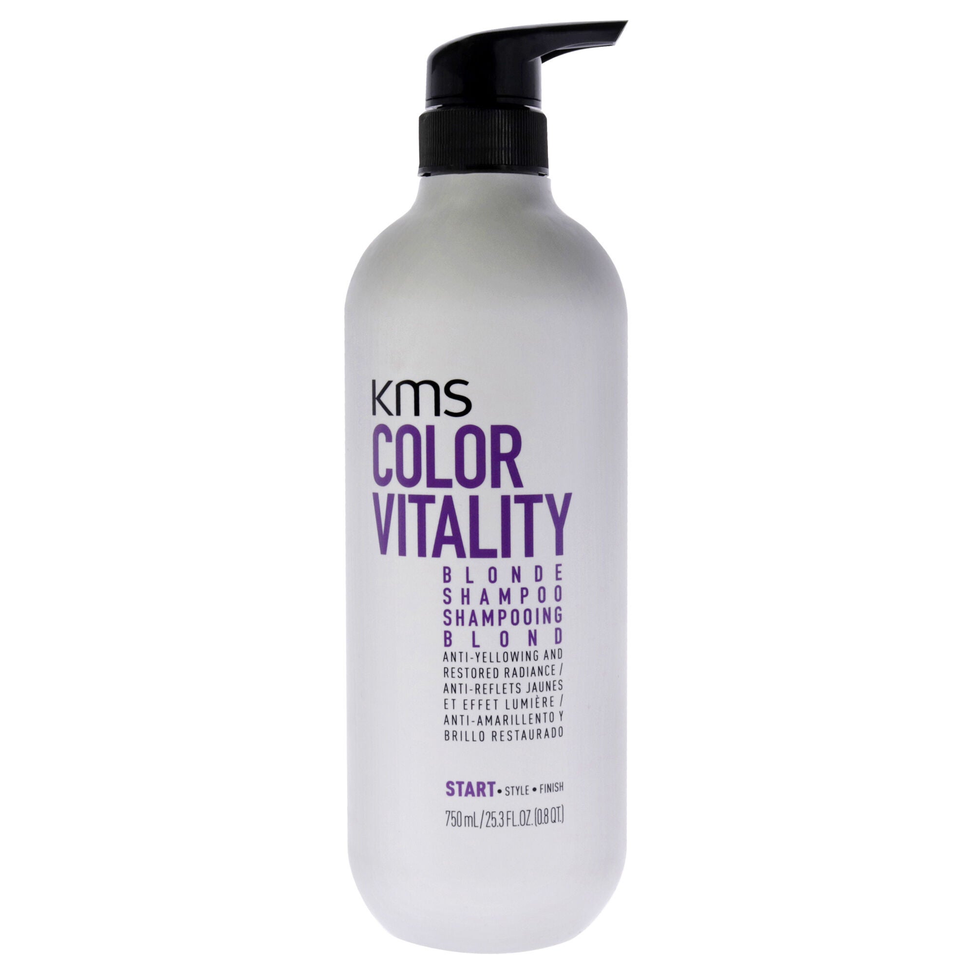 Color Vitality Blonde Shampoo by KMS for Unisex - 25.3 oz Shampoo, See Description, hi-res image number 0