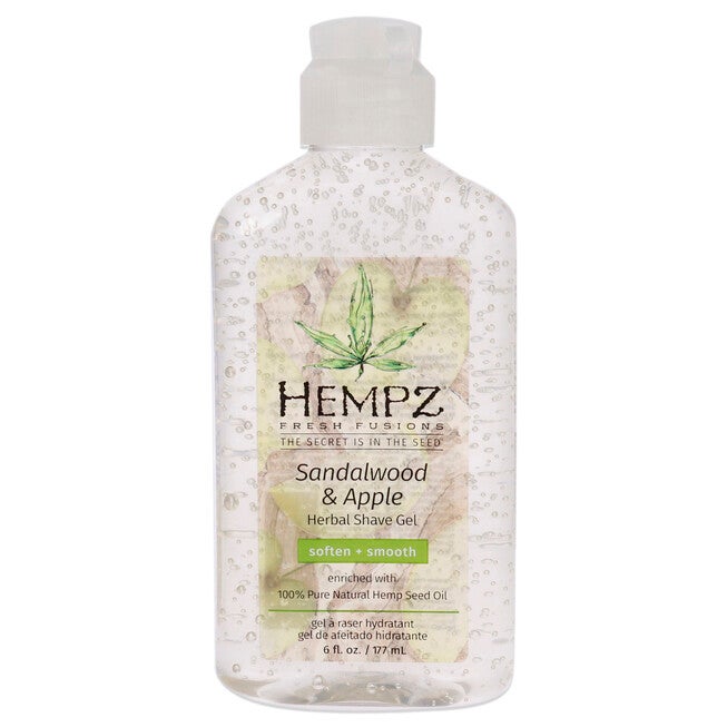Fresh Fusions Sandalwood and Apple Herbal Shave Gel by Hempz for Unisex - 6 oz Shave Gel, , alternate image number null