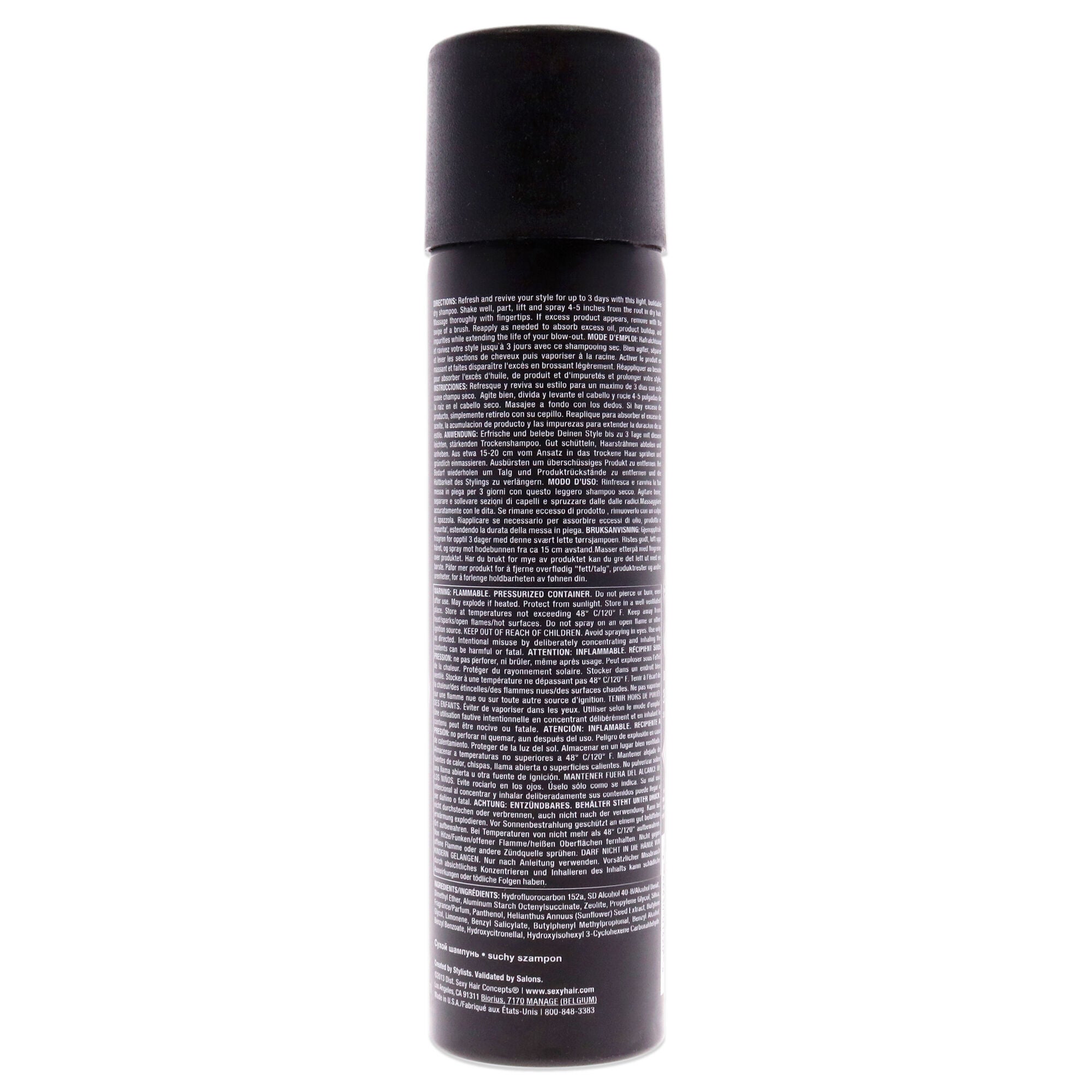 Style Sexy Hair H2NO Dry Shampoo by Sexy Hair for Unisex - 5.1 oz Shampoo, See Description, alternate image number 1
