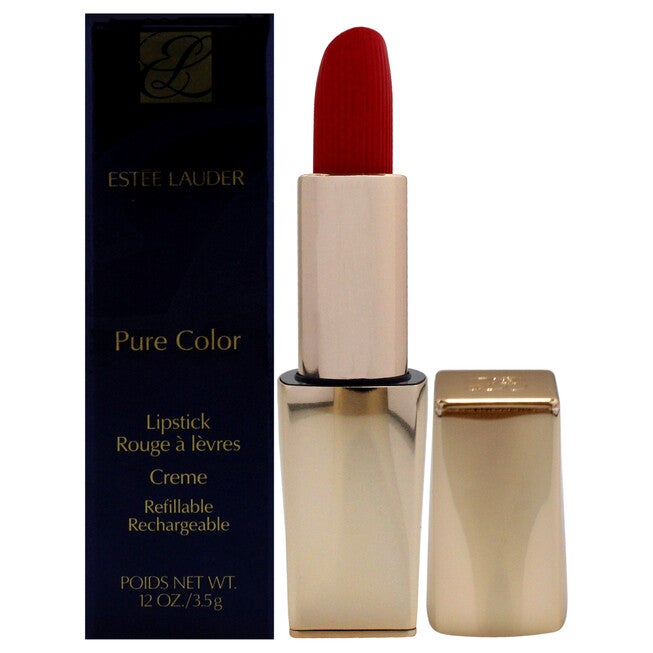 Pure Color Creme Lipstick - 520 Carnal by Estee Lauder for Women - 0.12 oz Lipstick (Refillable), NA, hi-res image number null