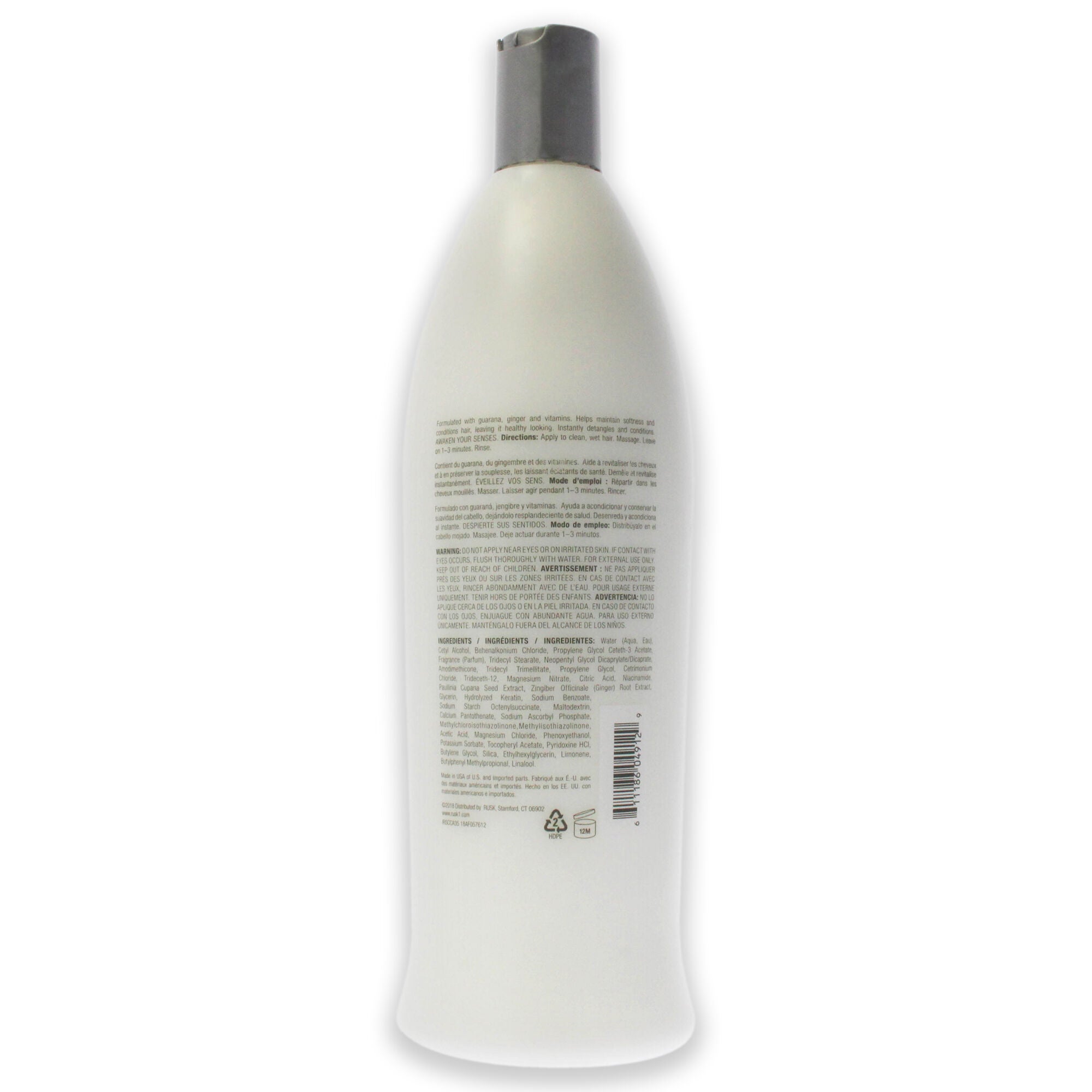 Sensories Calm Guarana And Ginger Nourishing Conditioner by Rusk for Unisex - 35 oz Conditioner, , alternate image number 4
