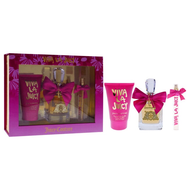 Viva La Juicy by Juicy Couture for Women - 3 Pc Gift Set 3.4oz EDP Spray, 0.33oz EDP Spray, 4.2oz Body Souffle, NA, alternate image number null
