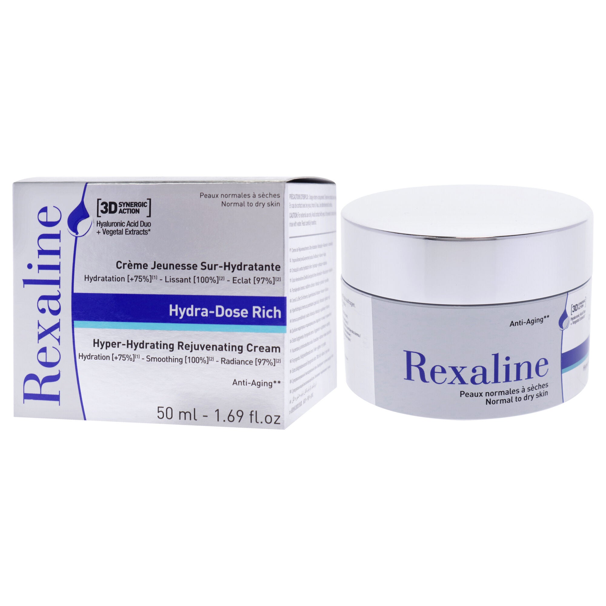 Hydra-Dose Hyper-Hydrating Anti-Wrinkle Rich Cream by Rexaline for Women - 1.69 oz Cream, See Description, alternate image number 3