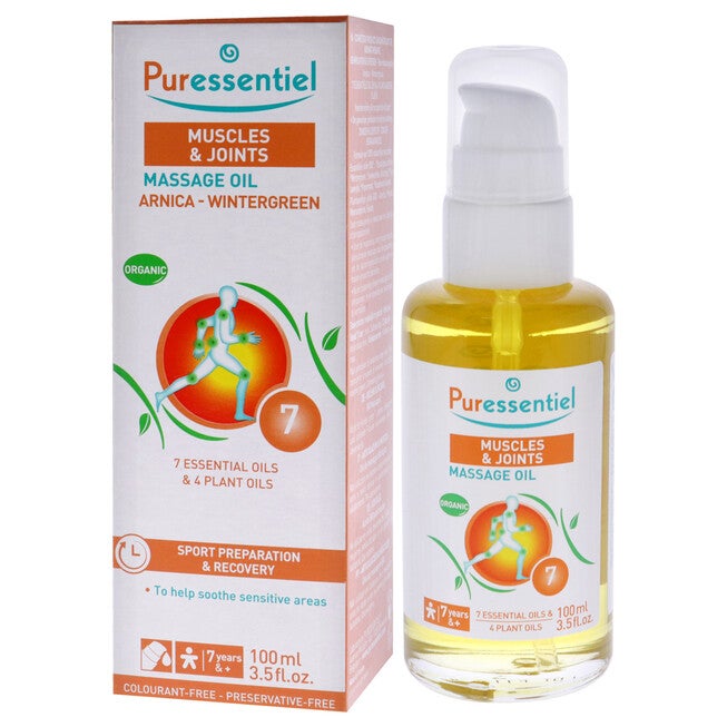 Muscle Relaxing Organic Massage Oil - Arnica and Wintergreen by Puressentiel for Unisex - 3.5 oz Oil, NA, alternate image number null