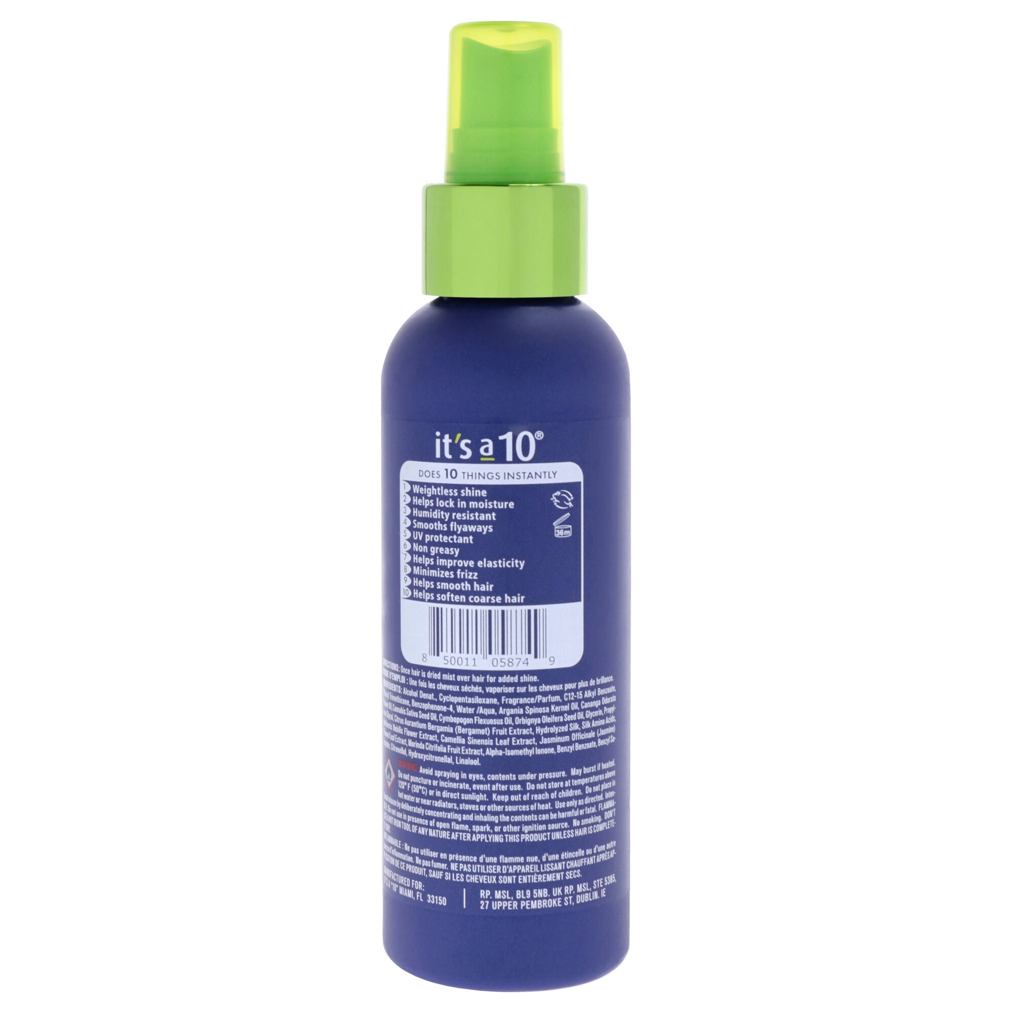 Miracle Shine Spray by Its A 10 for Unisex - 4 oz Spray, See Description, alternate image number 2