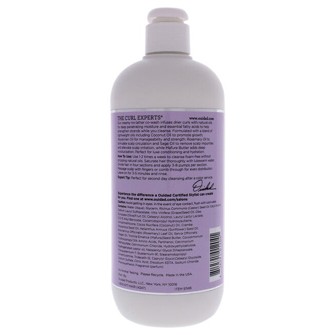 Curl Immersion No-Lather Coconut Cream Cleansing Conditioner by Ouidad for Unisex - 16 oz Conditioner, NA, alternate image number null