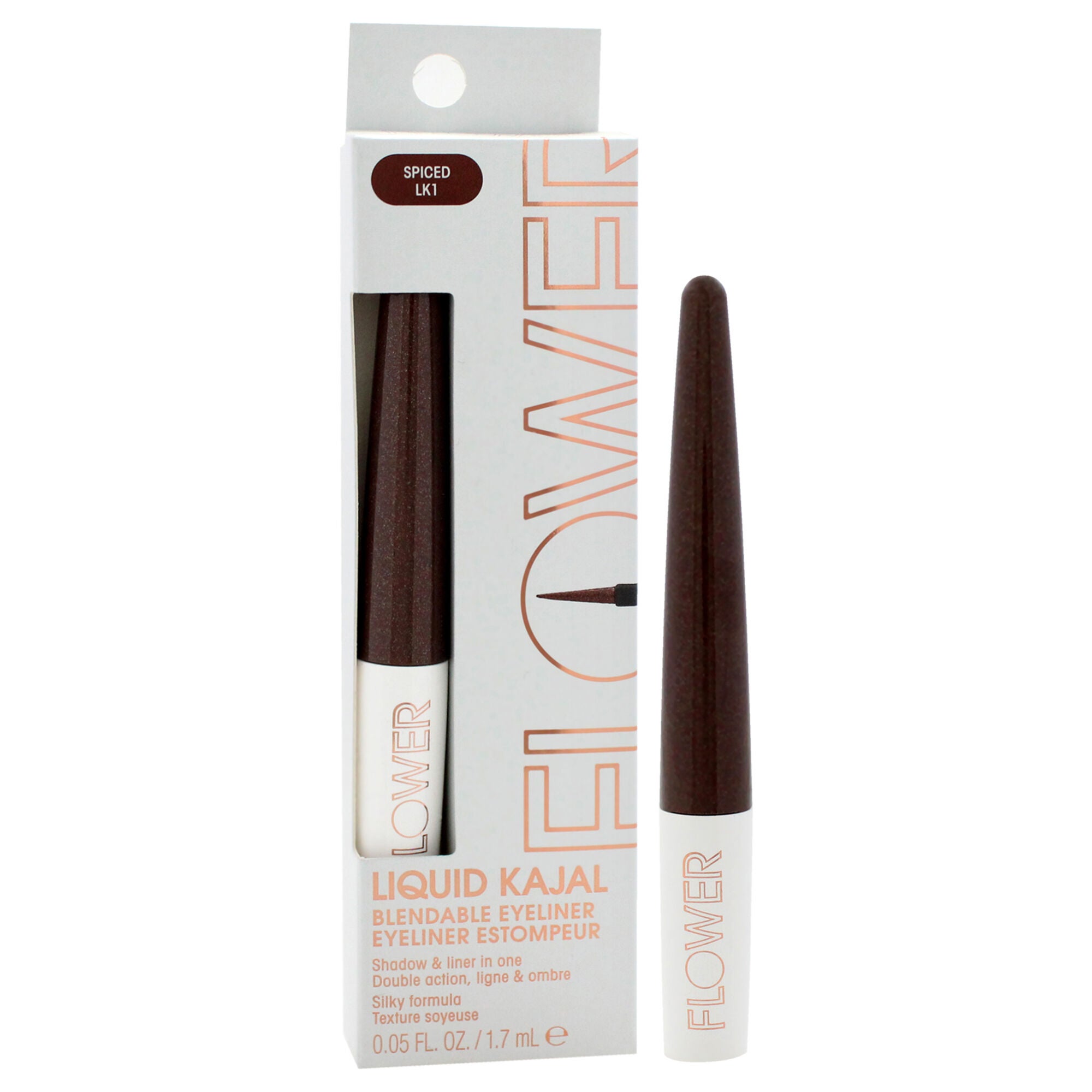Liquid Kajal Blendable Eyeliner- LK1 Spiced by Flower Beauty for Women - 0.05 oz Eyeliner, See Description, alternate image number 2