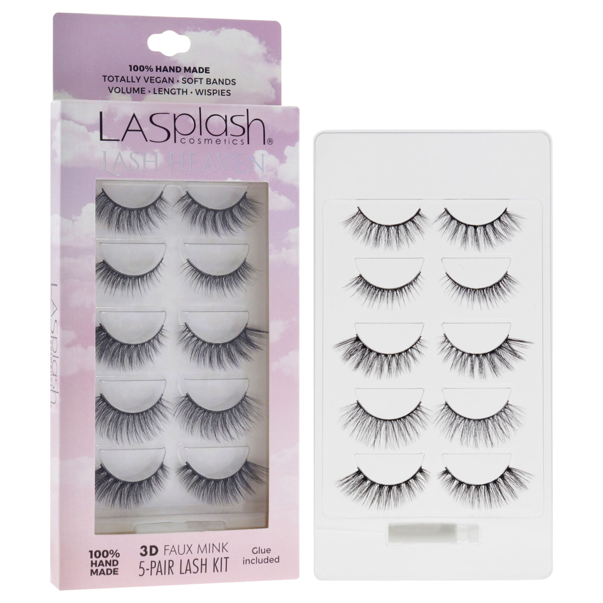 Lash Heaven Kit by LASplash for Women - 5 Pair Eyelashes, See Description, alternate image number 2