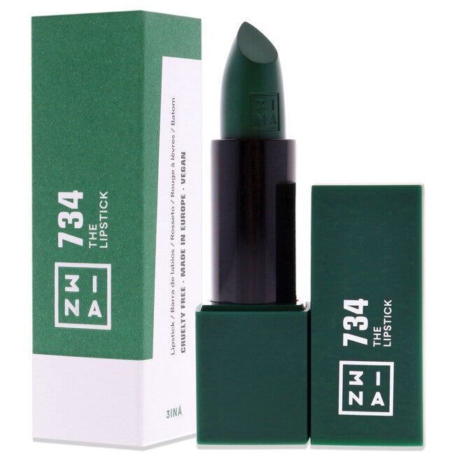 The Lipstick - 734 Deep Winter Green by 3INA for Women - 0.16 oz Lipstick, See Description, alternate image number 3
