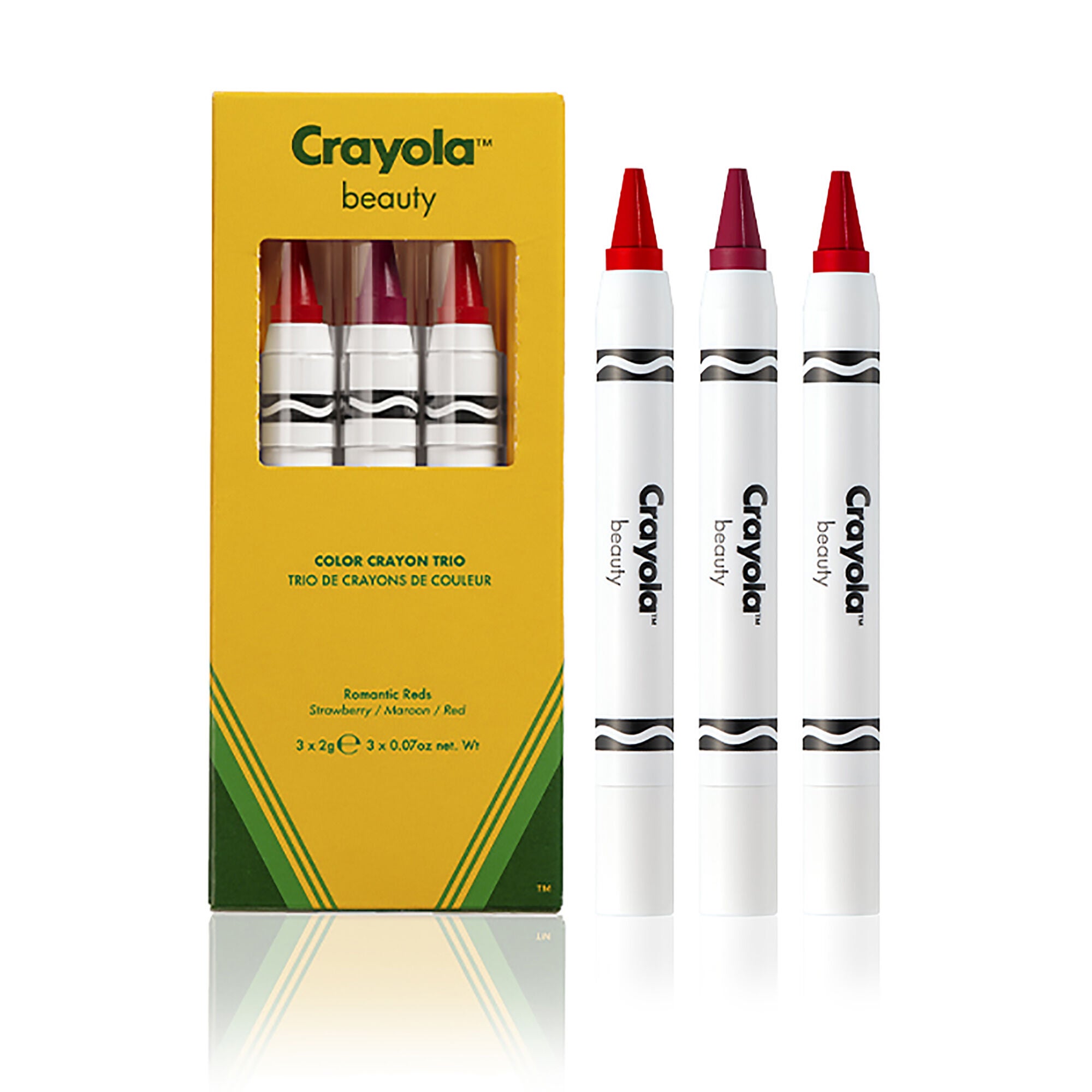 Crayola Crayon Trio - Romantic Reds by Crayola for Women - 3 x 0.07 oz Lipstick Strawberry, Maroon, Red, , alternate image number 5