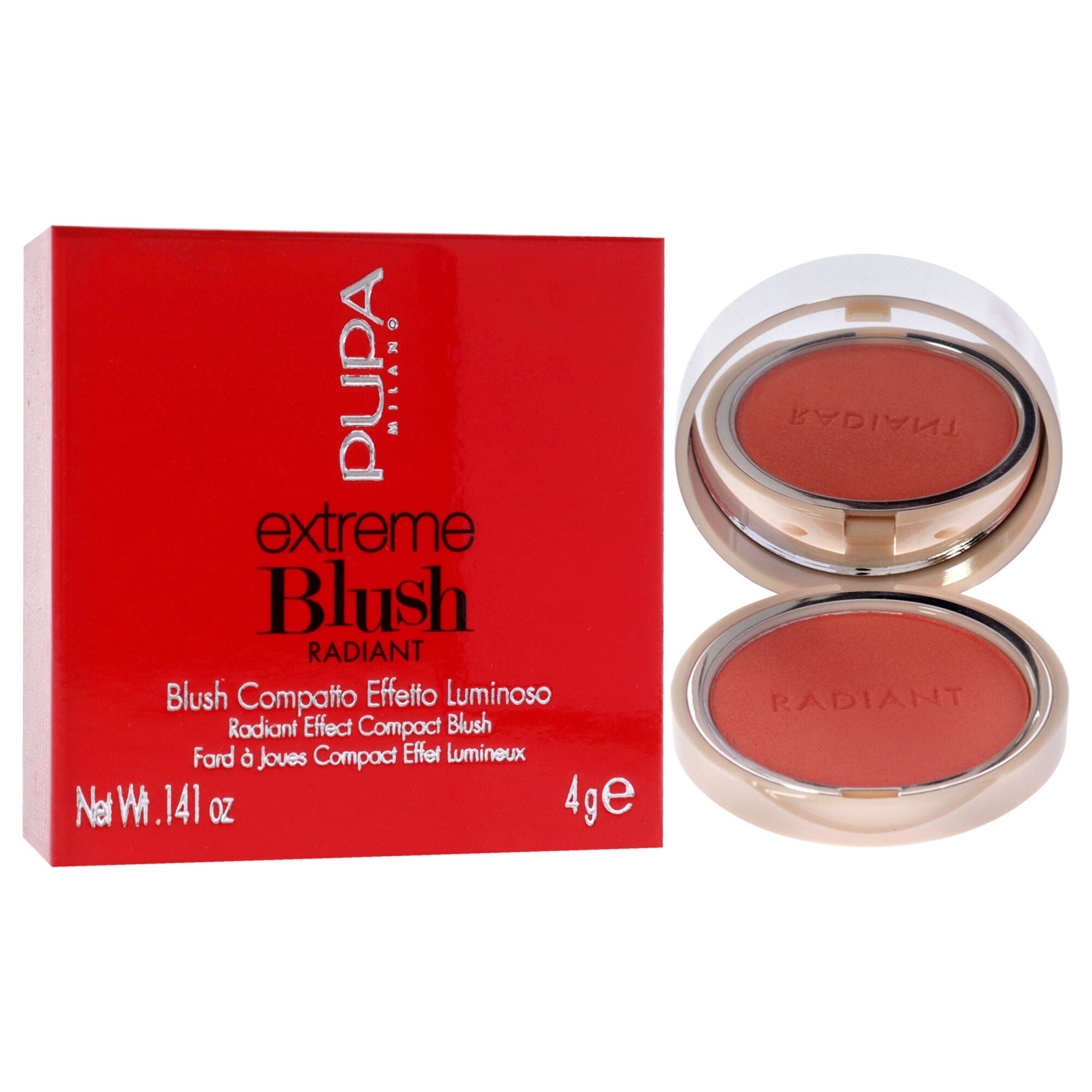Extreme Blush Radiant - 030 Coral Passion by Pupa Milano for Women - 0.141 oz Blush, See Description, alternate image number 1