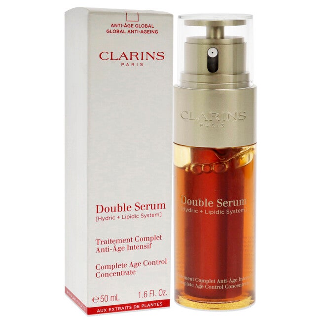 Double Serum Complete Age Control Concentrate by Clarins for Unisex - 1.6 oz Serum, NA, alternate image number null