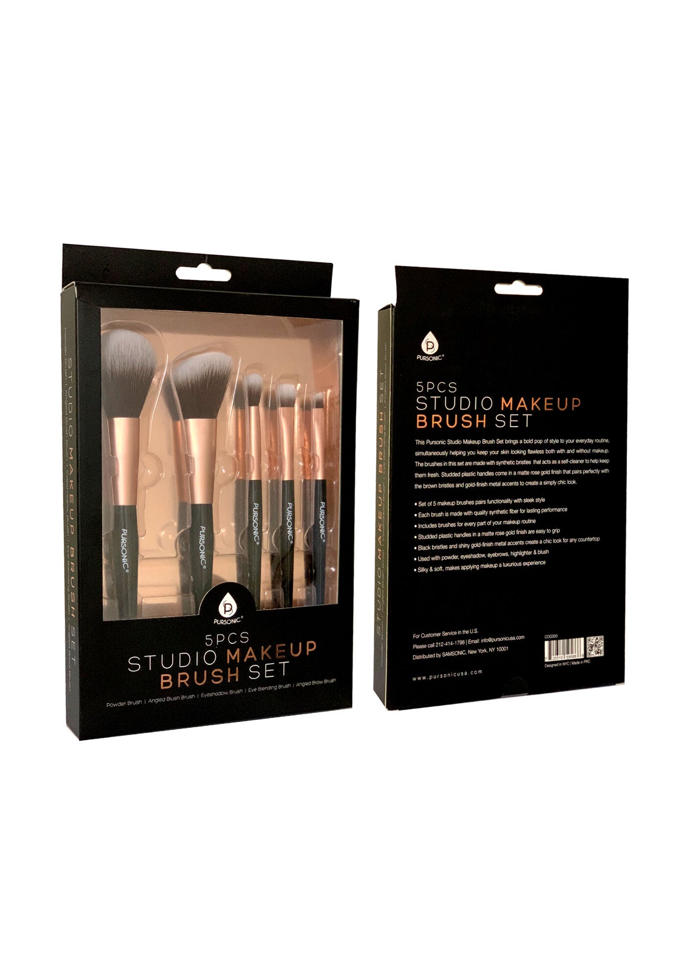 5 Pc Set Make Up Brushes, O, hi-res image number 0