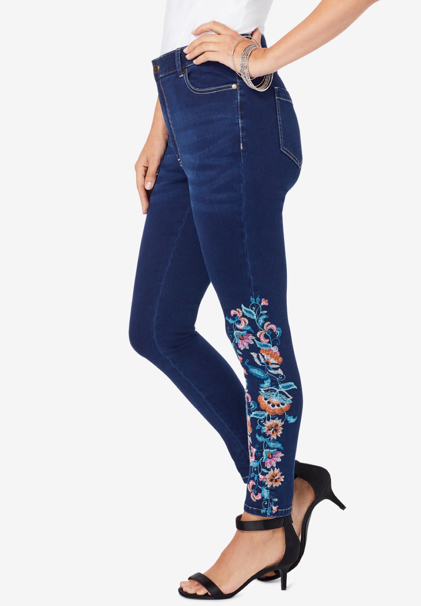 Embroidered Jean, , alternate image number 2