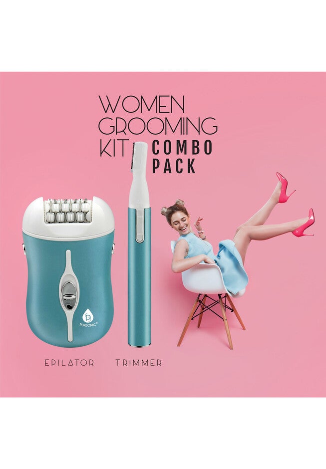 Rechargeable Epilator And Bikini Trimmer Combo Pack, , alternate image number null