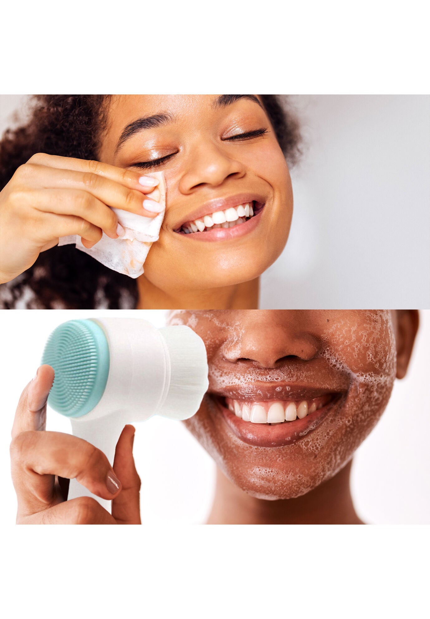 Radiant Beauty Bundle: Dual Sided Facial Cleansing Brush & Makeup Removal Wipes (12 Packs of 60=720 wipes), , alternate image number 2