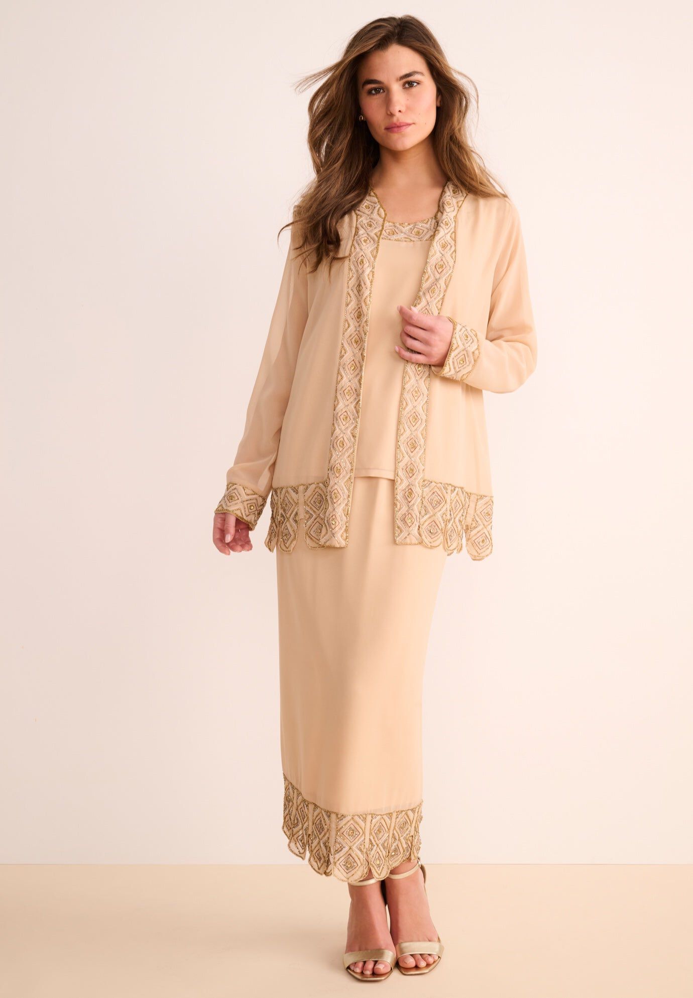 Beaded Skirt Set